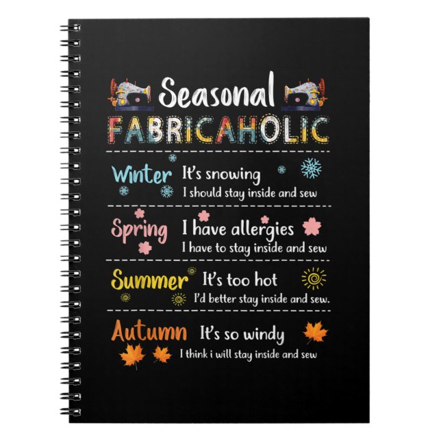 Cuaderno Temporal Fabricaholic Winter Spring Otoño (Frente)
