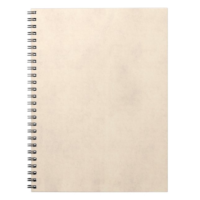 Cuaderno Temporeros de papel antiguos beige del pergamino (Frente)