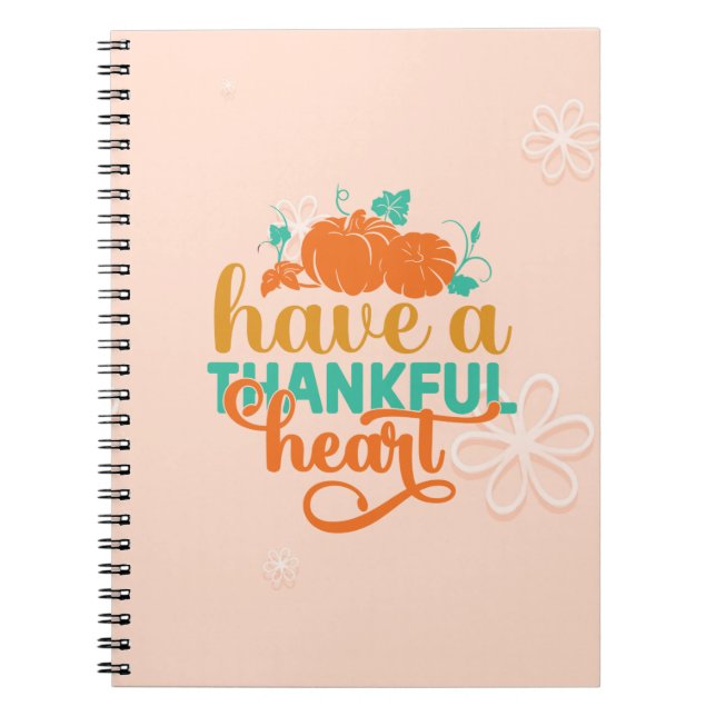 Cuaderno Ten Un Corazón Agradecido (Frente)