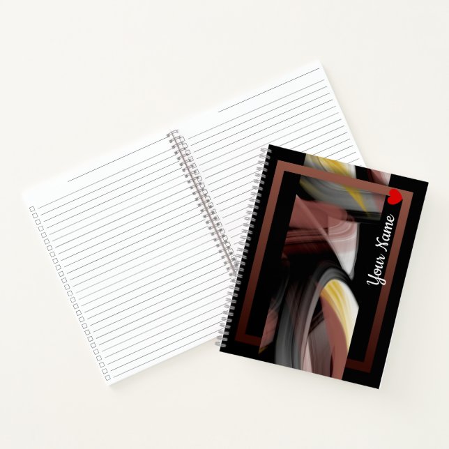 Cuaderno Tendencia de bloc de notas en espiral Resumen de a (Interior)