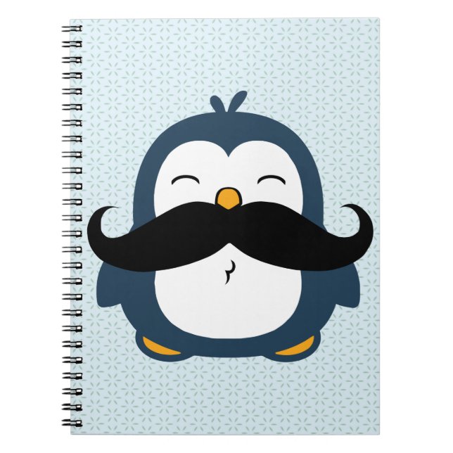 Cuaderno Tendencia del bigote del pingüino (Frente)