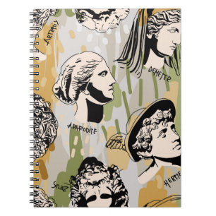 Cuaderno Tendencia del patrón de arte de los dioses griegos