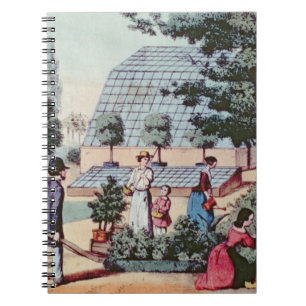 Cuaderno Tendiendo el jardín, c.1860 (grabado del color)