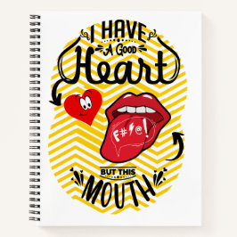 Cuaderno tener buena boca del corazón