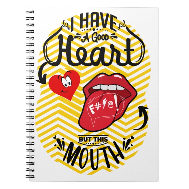 Cuaderno tener buena boca del corazón (Frente)