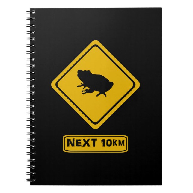 Cuaderno tener cuidado con las ranas (Frente)