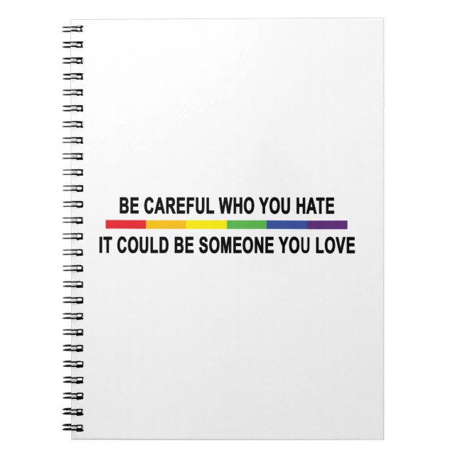 Cuaderno Tenga Cuidado Con Quien Odio (Frente)