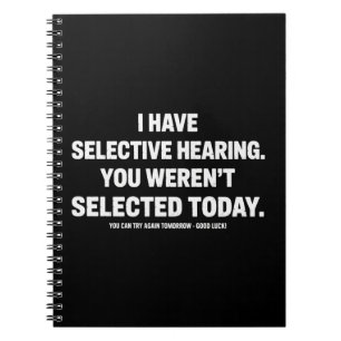 Cuaderno Tengo Audición Selectiva No Fuiste Seleccionado Ho
