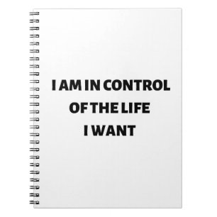 Cuaderno Tengo el control de la vida que quiero