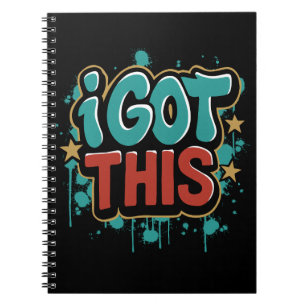 Cuaderno TENGO ESTO Tipografía Motivacional Estilo Grafiti