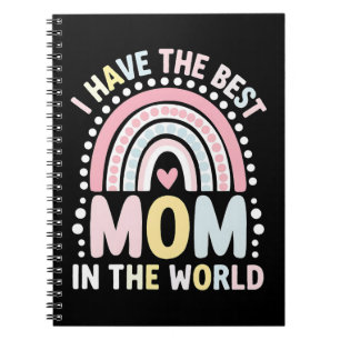 Cuaderno Tengo la mejor mamá del mundo Boho Arcoíris