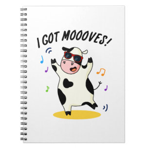 Cuaderno Tengo Moooves Vaca Divertida Bailando Chiste