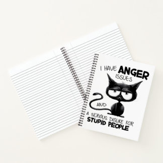 Cuaderno Tengo Problemas de Ira Regalo Divertido para Amant