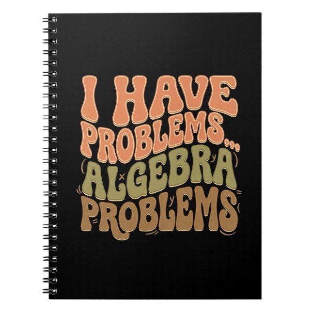 Cuaderno Tengo Problemas Problemas de Álgebra Regalo para P (Frente)