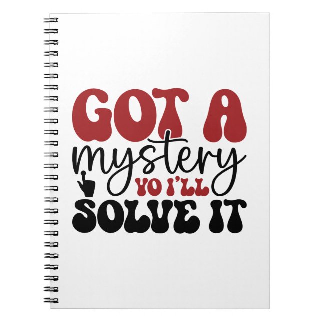 Cuaderno Tengo un misterio que voy a resolver (Frente)