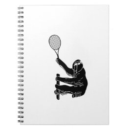 Cuaderno Tenis que juega la pereza - pereza con la estafa