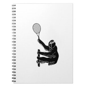 Cuaderno Tenis que juega la pereza - pereza con la estafa