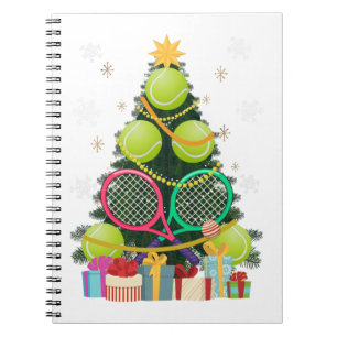 Cuaderno Tennis Christmas Tree Tennis Player Tennis Entrena