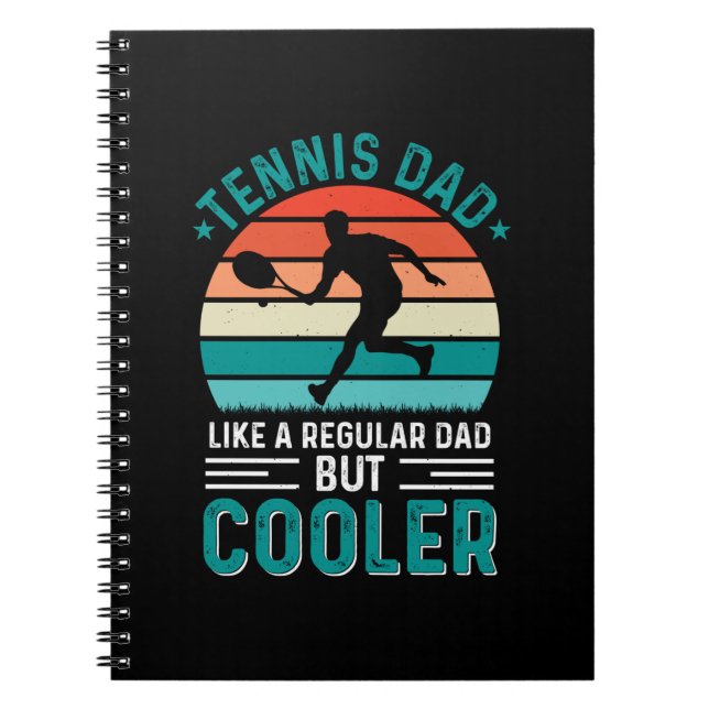 Cuaderno Tennis Dad Retro Sunset (Frente)