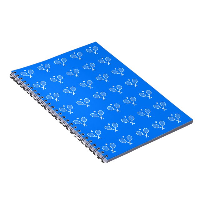 Cuaderno Tennis Racks Blue Background Funda-Mate iPhone (Lado Derecho)