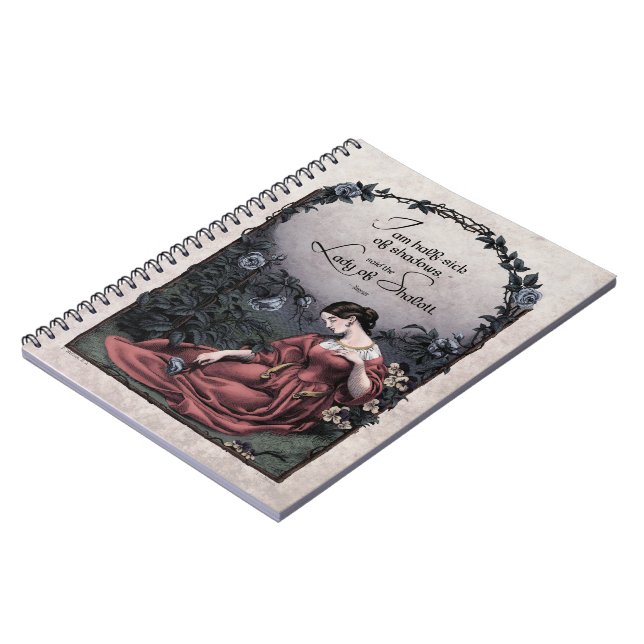 Cuaderno Tennyson "Lady of Shalott", un bloc de notas de ar (Lado Izquierdo)