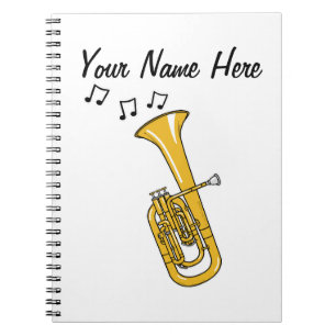 Cuaderno Tenor Horn Brass Personalizado de un profesor de m