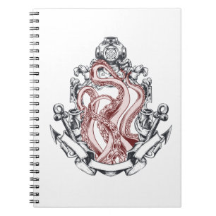 Cuaderno Tentáculos De Calamar Del Espejo Horror Lovecrafti