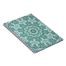 Cuaderno tentador en verde azulado