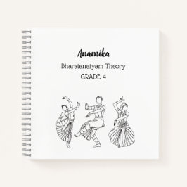 Cuaderno Teoría de la danza del personalizado bharatanatyam