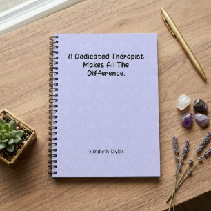 Cuaderno Terapeuta Dedicado Marca La Diferencia