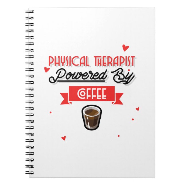 Cuaderno Terapeuta Físico Potenciado por Café (Frente)