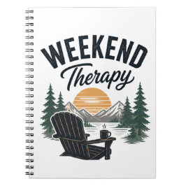 Cuaderno Terapia de Fin de Semana Atardecer de Montaña Natu
