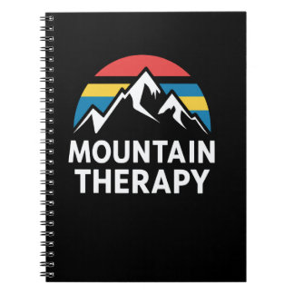 Cuaderno Terapia de Montaña Retro Atardecer Aventura al Air