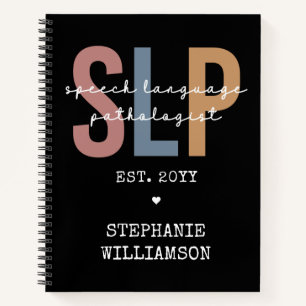 Cuaderno Terapia del habla del patólogo del personalizado 