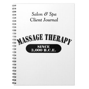 Cuaderno Terapia del masaje desde 3.000 B.C.E.
