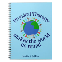 Cuaderno Terapia física Cita Inspiradora Monograma PT