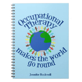 Cuaderno Terapia ocupacional personalizado Azul