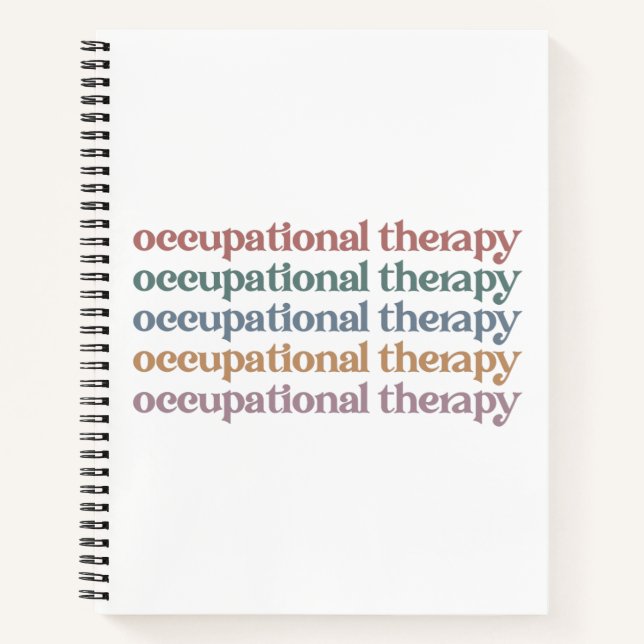 Cuaderno Terapia ocupacional Retro a regalos de posgrado pa (Anverso)