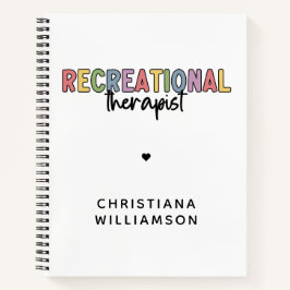 Cuaderno Terapia Recreacional Personalizada