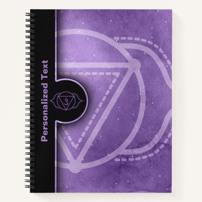 Cuaderno Tercer Eye Chakra Ajna Sanación energética (Anverso)