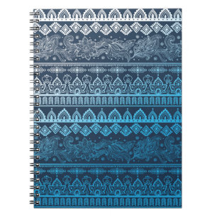 Cuaderno Tercer patrón tribal étnico, sin fisuras.