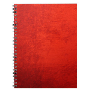 CUADERNO TERCIOPELO ROJO MACHACADO