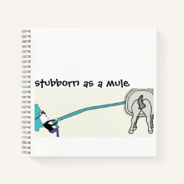 Cuaderno terco como mula