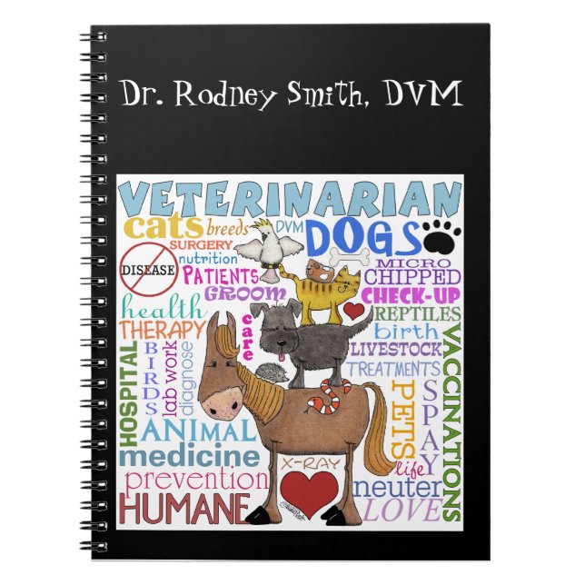 Cuaderno Términos de la veterinaria del subterráneo Art Vet (Frente)
