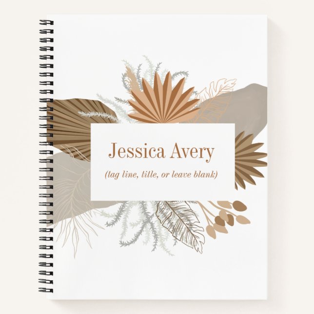 Cuaderno Terracotta Boho Tropical (Anverso)