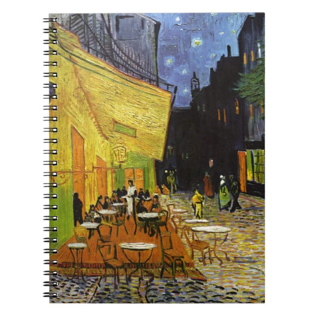 Cuaderno Terraza cafetería en Night Van Gogh (Frente)