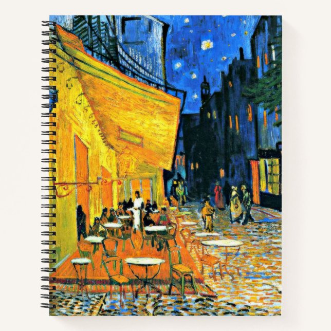 Cuaderno Terraza de Café de Vincent van Gogh, (Anverso)