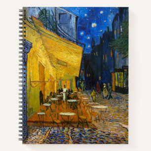 Cuaderno Terraza de Café por la Noche Van Gogh