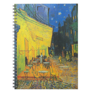 Cuaderno Terraza del Café Van Gogh Escena de la Calle Franc