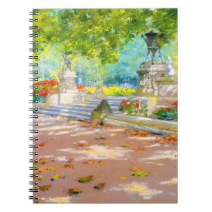 Cuaderno Terraza vintage, dibujo de Prospect Park (1887)